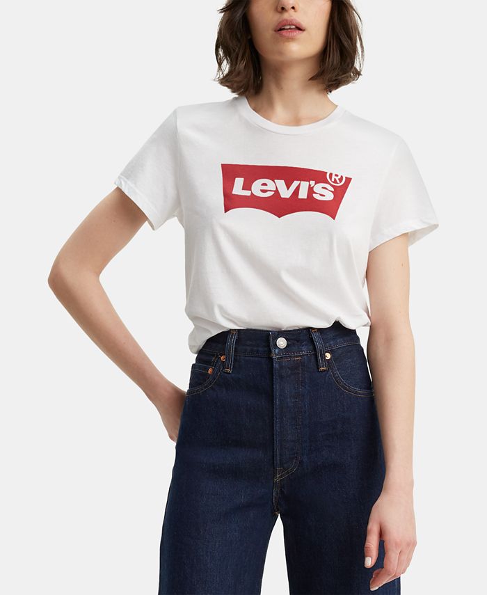 Levi's Women's Perfect Graphic Logo T-shirt & Reviews - Tops - Women -  Macy's
