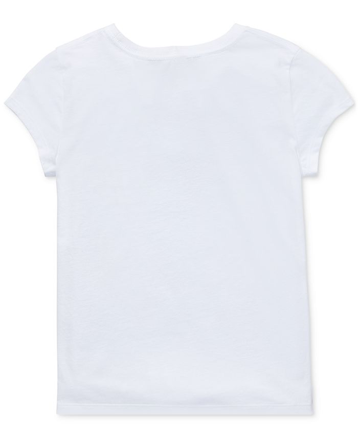 Polo Ralph Lauren Big Girls Cotton Jersey Graphic T-Shirt - Macy's