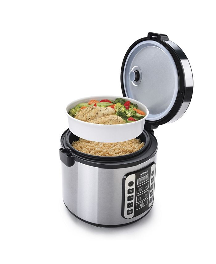 Aroma ARC1020SB 20 Cup Cooked Digital CoolTouch Rice Cooker Food