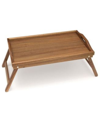 Acacia Bed Tray with Folding Legs