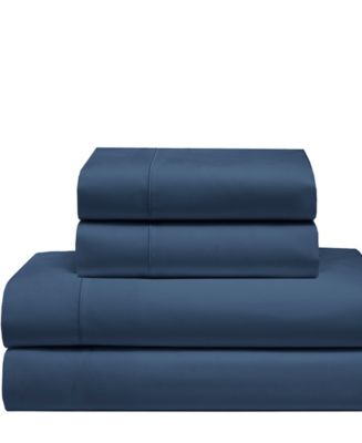 Elite Home Cool Comfort Cotton Solid Queen Sheet Set - Macy's