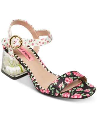 betsey johnson block heel sandals