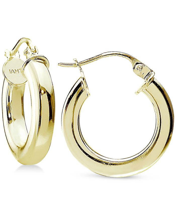 Benin Sterling Silver Earrings plated in 18K Gold main image 0