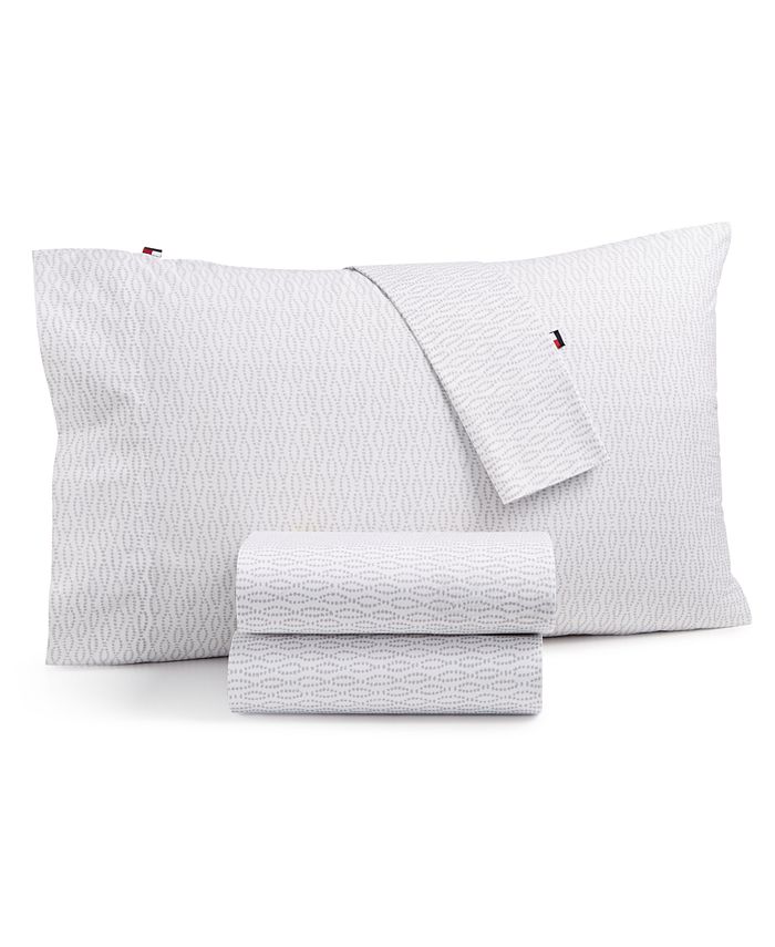 Tommy Hilfiger Selenite Cotton 4Pc. Queen Sheet Set Macy's