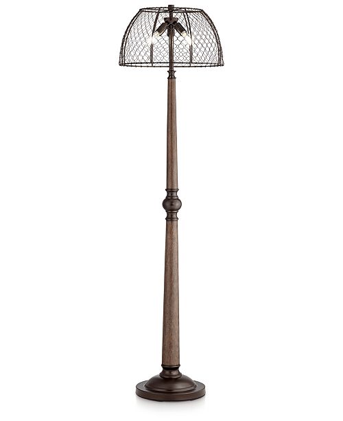 Pacific Coast Chicken Wire And Wood Floor Lamp Reviews Home