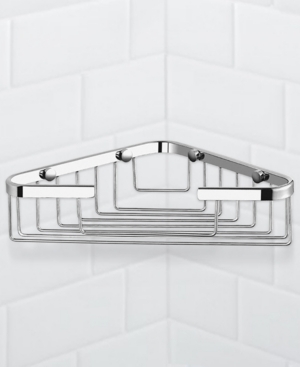Nameeks General Hotel Chrome Corner Wall-Mounted Wire Shower Basket Bedding