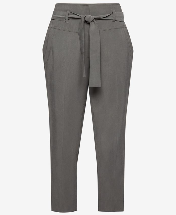 BCBGeneration Tie-Waist Cropped Trousers & Reviews - BCBGeneration ...