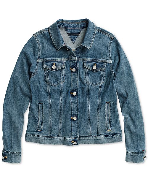 Tommy Hilfiger Women S Classic Mary Denim Jacket With Magnetic