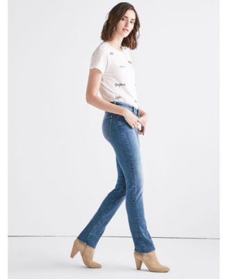 sweet mid rise straight jean