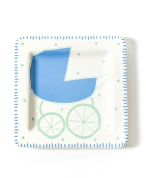 Coton Colors by Laura Johnson Baby Carriage Square Plate