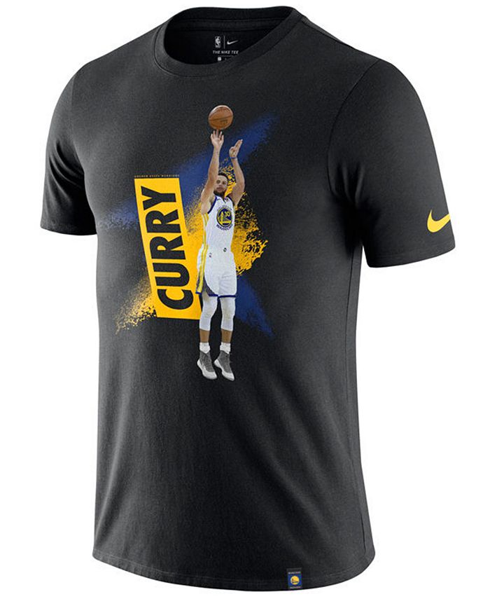 Nike Men's Stephen Curry Golden State Warriors Dry Mezzo Player Photo T ...