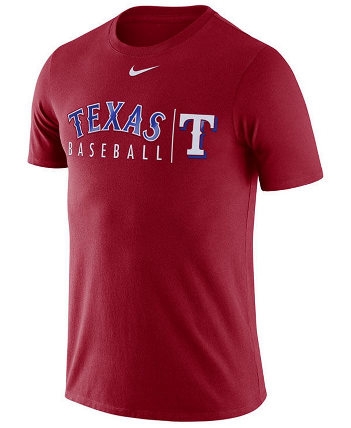 Nike Men's Texas Rangers Dri-FIT Practice T-Shirt - Macy's