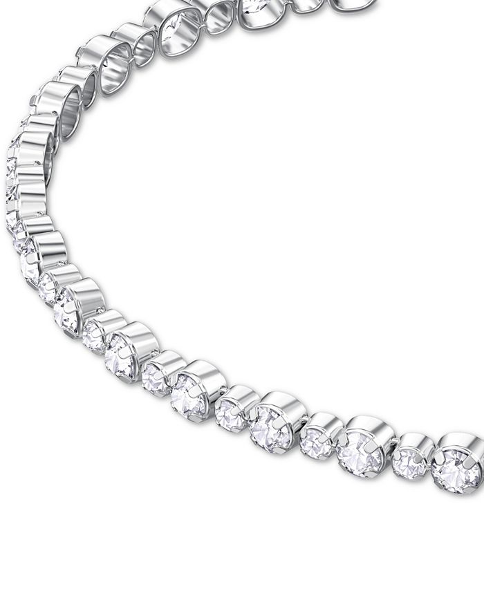 Swarovski SilverTone Crystal Slider Bracelet Macy's