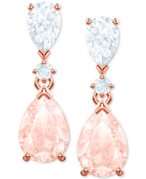 image of Swarovski Crystal Drop Earrings