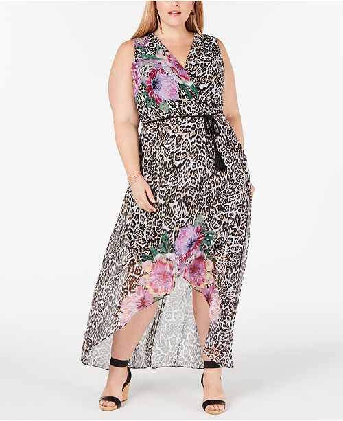Inc Plus Size Printed High Low Maxi Dress Created For Macy S