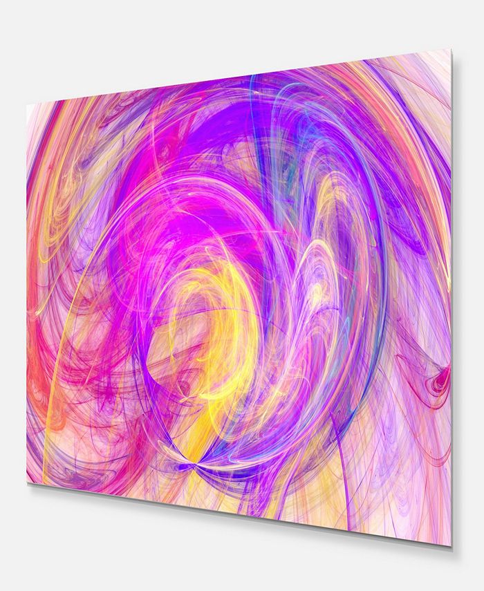 Design Art Designart 'Purple Mystic Psychedelic Texture' Abstract Art