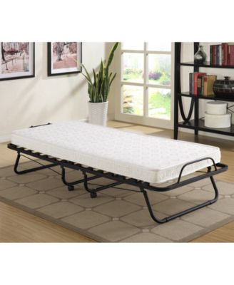 folding cot bed with mattress