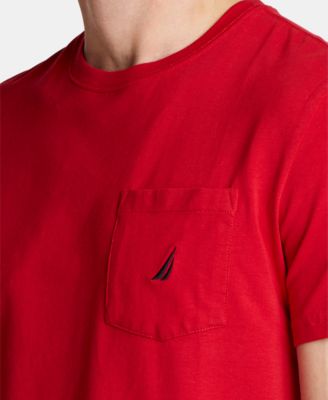 Men's Classic-Fit Solid Crew-Neck Pocket T-Shirt