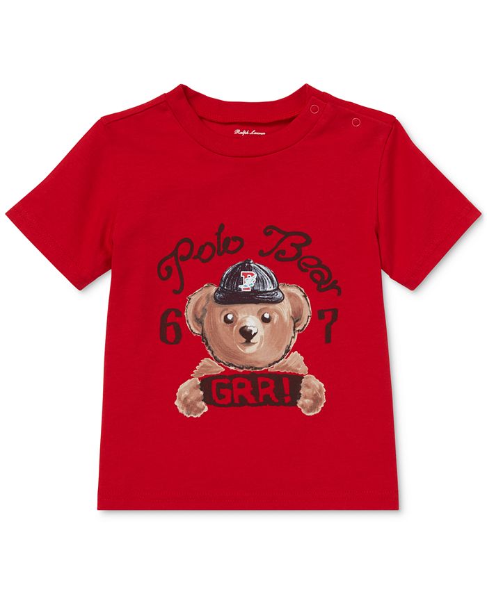 Polo Ralph Lauren Baby Boys Polo Bear Cotton Jersey TShirt Macy's