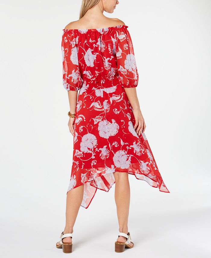 Tommy Hilfiger OffTheShoulder Peasant Dress, Created for Macy's Macy's