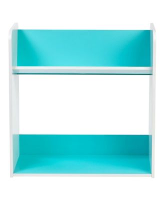 IRIS USA 2-Tier Tilted Shelf Book Rack