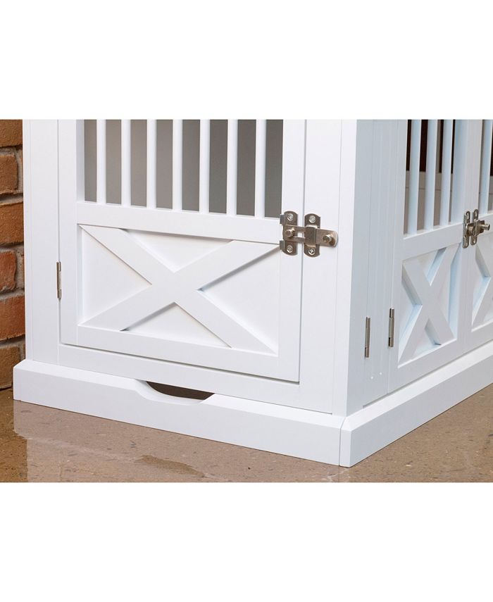 zoovilla Triple Door Dog Crate, White, Medium Macy's