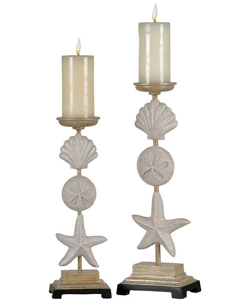 Stylecraft Seaside Candle Holders Set Of 2 Reviews Macy S
