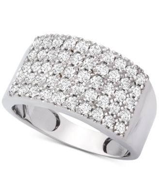 Macy's - Diamond Pav&eacute; Statement Ring (1 ct. t.w.) in 14k White Gold