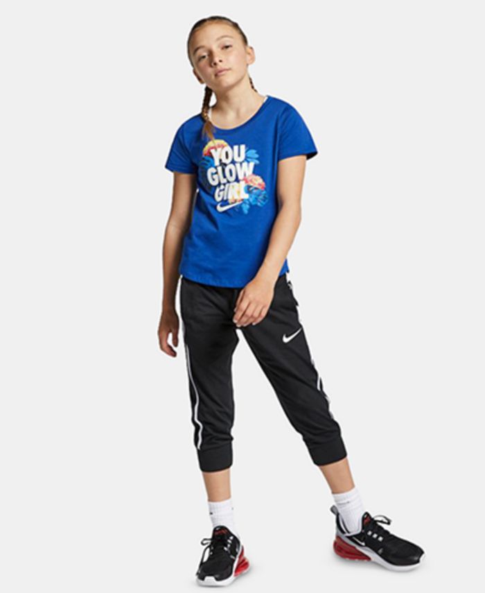Nike Big Girls Sportswear Cotton Capris - Macy's