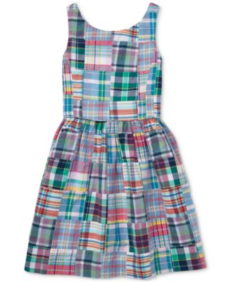 ralph lauren madras dress