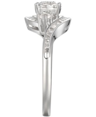 Cubic Zirconia Multi-Stone Ring in Sterling Silver