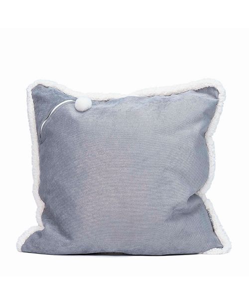 Mimish Corduroy Metallic X Large Square Storage Floor Pillow With