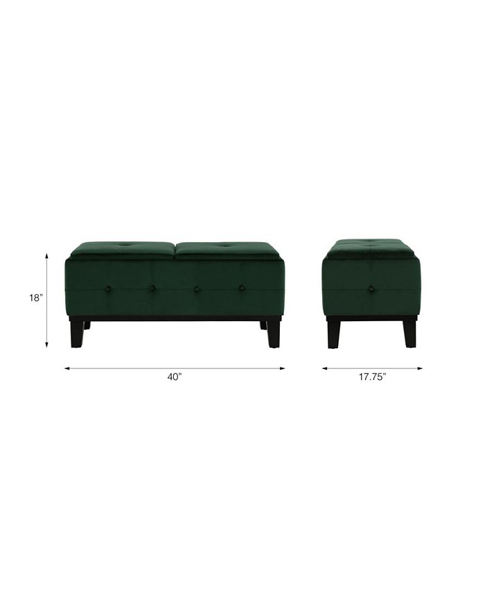 Cosmoliving by cosmopolitan diego storage ottoman with flip top tray deals