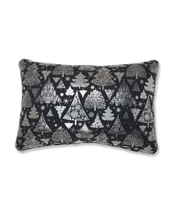 Pillow Perfect Metallic Christmas Trees Lumbar Pillow Macy's