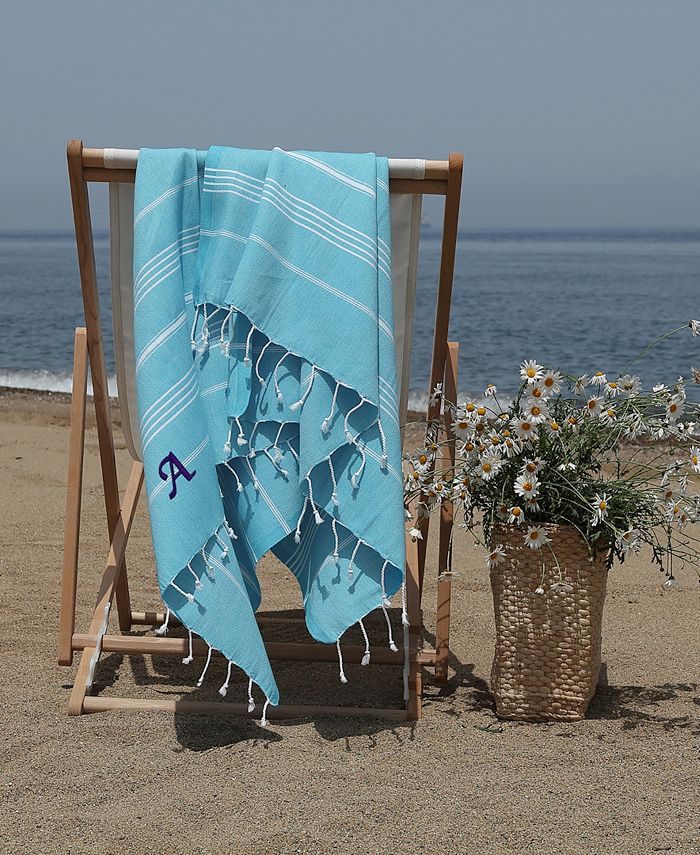 Linum Home Personalized Lucky Pestemal Beach Towel - Macy's