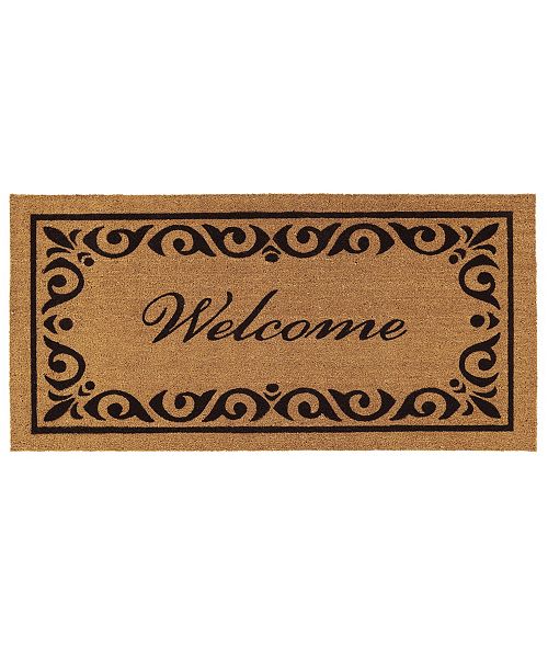Home More Breaux 30 X 48 Welcome Coir Vinyl Doormat Reviews