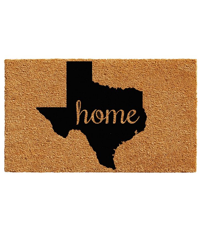 Home & More Texas 18" x 30" Coir/Vinyl Doormat Macy's