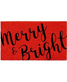Merry and Bright 24" x 36" Coir/Vinyl Doormat