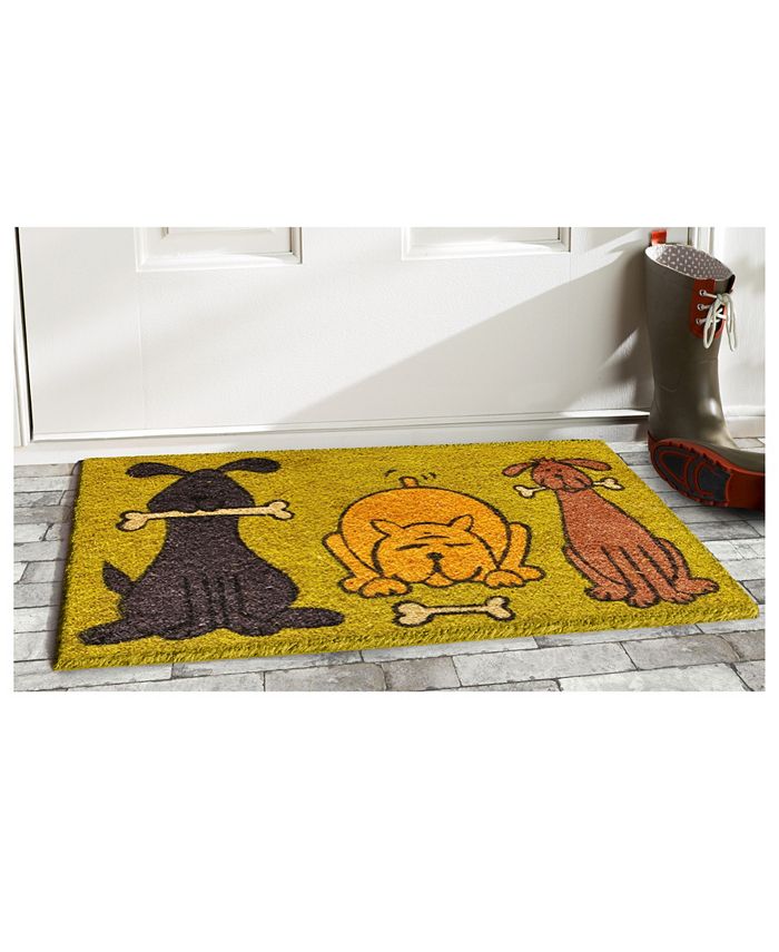 Home & More - Doggie Fun 17" x 29" Coir/Vinyl Doormat