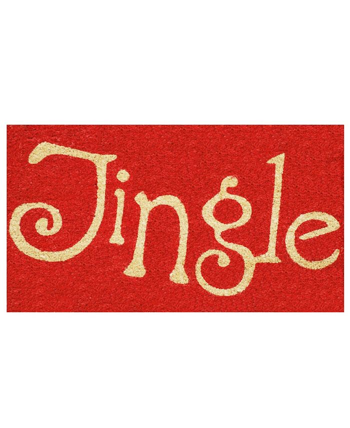 Home & More - Jingle 17" x 29" Coir/Vinyl Doormat
