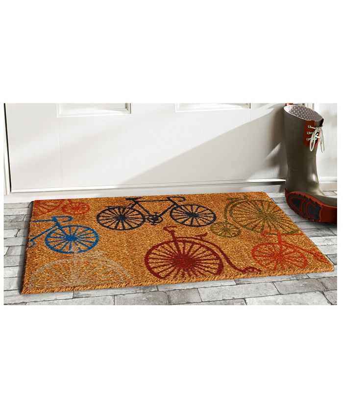 Home & More - Bicycles 17" x 29" Coir/Vinyl Doormat