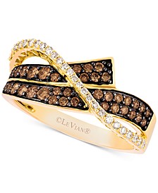 Chocolatier® Diamond Overlap Statement Ring(5/8 ct. t.w.) in 14k Gold