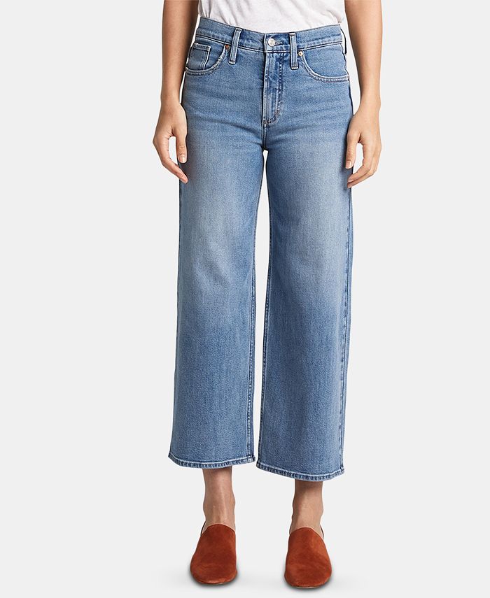Silver Jeans Co. Go Wide Cropped Jeans - Macy's