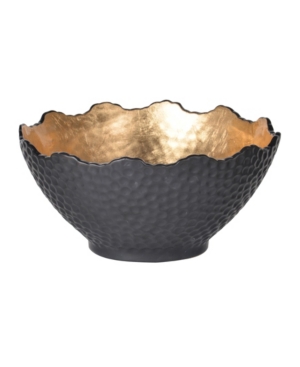 Ab Home Metro Gilded Bowl, Large In Gold