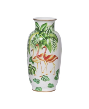 Ab Home 16" Lovise Botanical Vase In Green