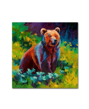 Trademark Global Marion Rose 'wildflower Grizz' Canvas Art In Multi