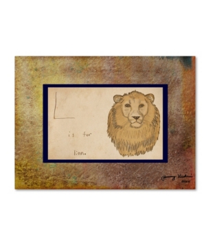 Trademark Global Tammy Kushnir 'l Is For Lion' Canvas Art In Multi