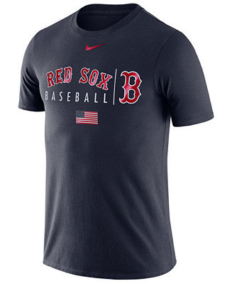 Nike Men's Boston Red Sox Memorial Day Dri-FIT Practice T-Shirt - Macy's