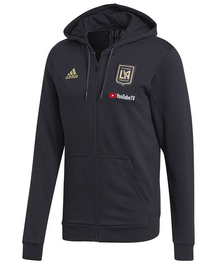adidas Men's Los Angeles Football Club Hooded Travel Jacket - Macy's