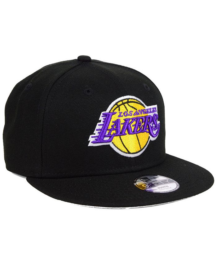 New Era Big Boys Los Angeles Lakers Basic Link 9FIFTY Snapback Cap - Macy's